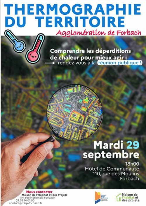 Thermographie aérienne Communauté d’Agglomération Forbach Porte de France